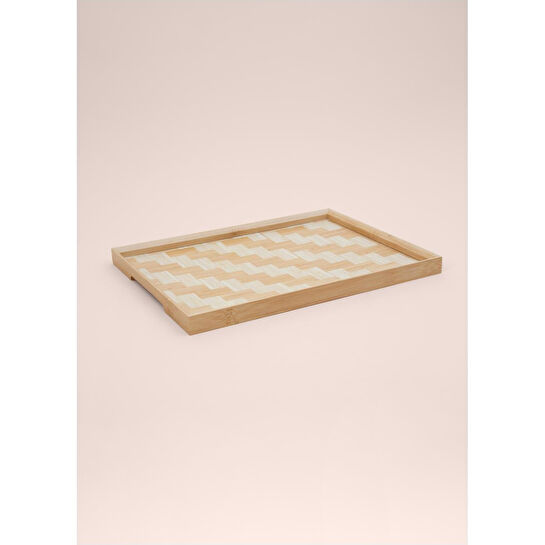 The Mia Wicker Bambu Tepsi 40x31 Cm Tps0065