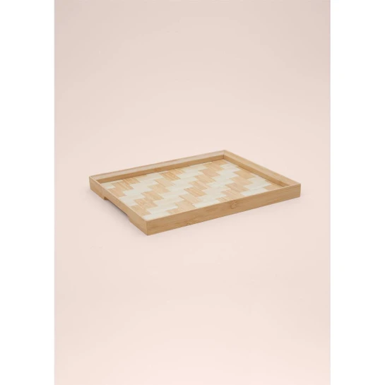 The Mia Wicker Bambu Tepsi 31x25 Cm Tps0066