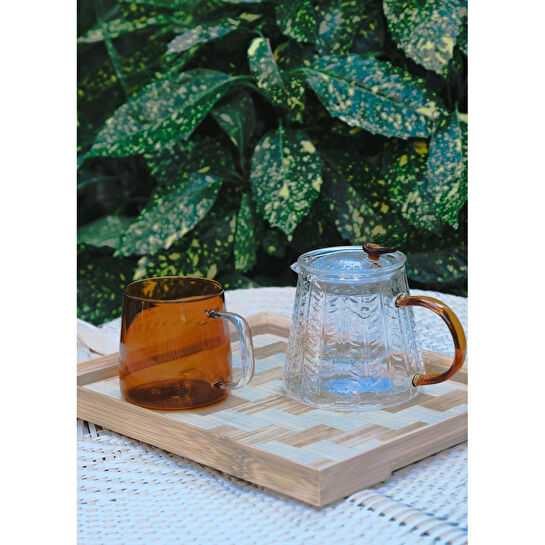 The Mia Wicker Bambu Tepsi 31x25 Cm Tps0066