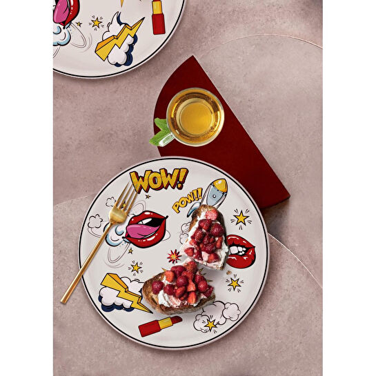 The Mia Popart Servis Tabağı 6 Lı Set 26 Cm