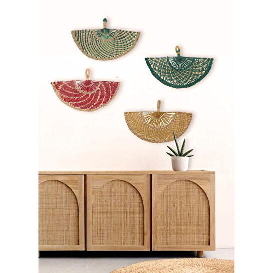 The Mia Dekoratif Yelpaze Duvar Dekoru 1x46x29 Cm Dkr0582