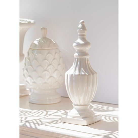 The Mia Cera Dekoratif Obje 12x12x37 Cm