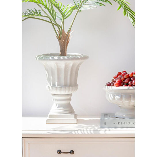 The Mia Cera Dekoratif Vazo 29x29x18 Cm