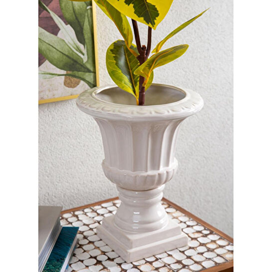 The Mia Cera Dekoratif Vazo 29x29x18 Cm