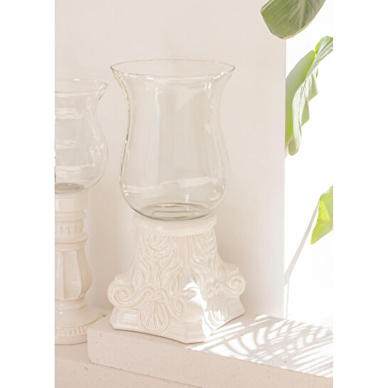 The Mia Cera Dekoratif Vazo 27x27x58 Cm