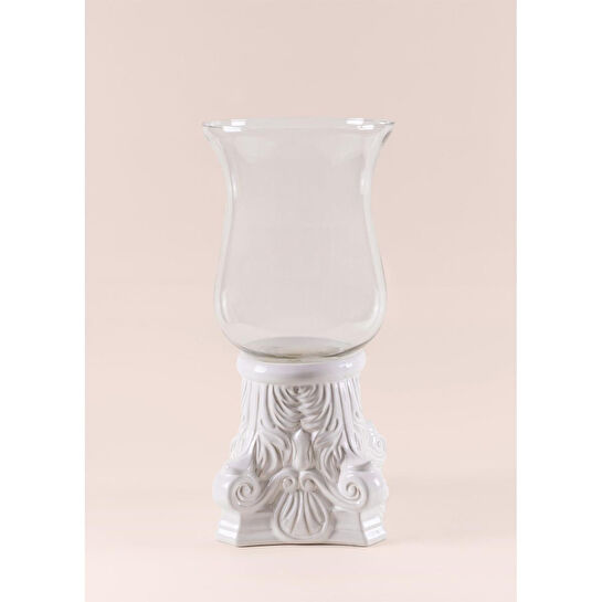 The Mia Cera Dekoratif Vazo 27x27x58 Cm