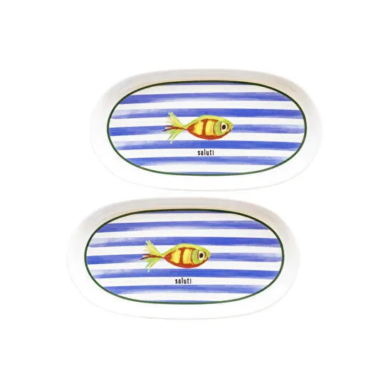 The Mia Fish Oval Servis 2li 29 Cm