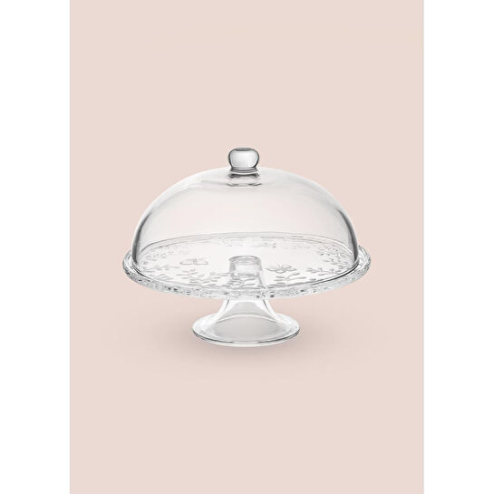 The Mia Ayaklı Pasta Kek Fanusu 30x24 Cm Cam0497