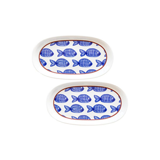 The Mia Fish Oval Servis 2li 26 Cm