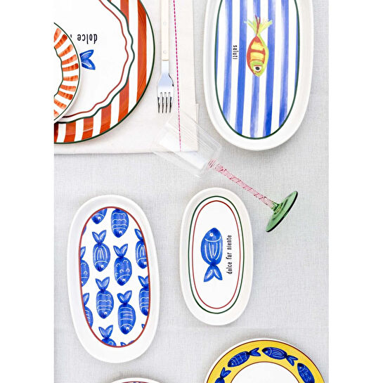 The Mia Fish Oval Servis 2li 26 Cm