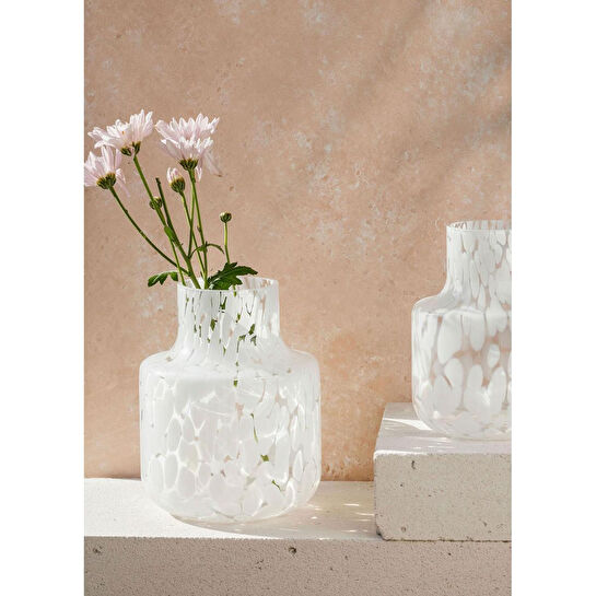 The Mia Blanco Cam Vazo 18x24 Cm