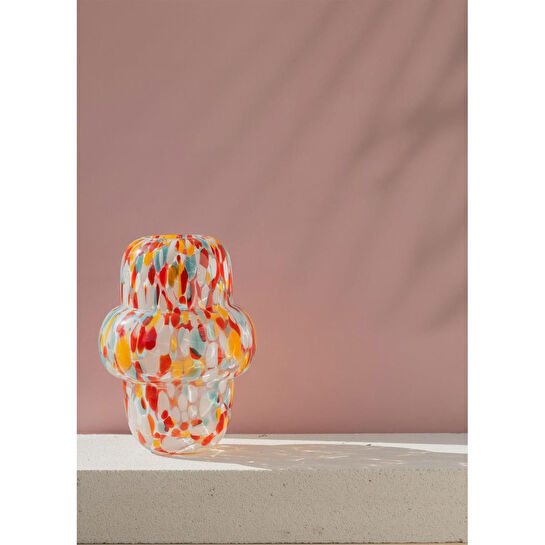 The Mia Colored Cam Vazo 19x27 Cm