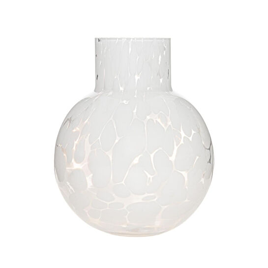 The Mia Blanco Cam Vazo 21x26 Cm