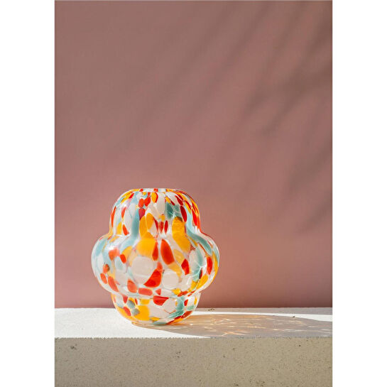 The Mia Colored Cam Vazo 20x22 Cm