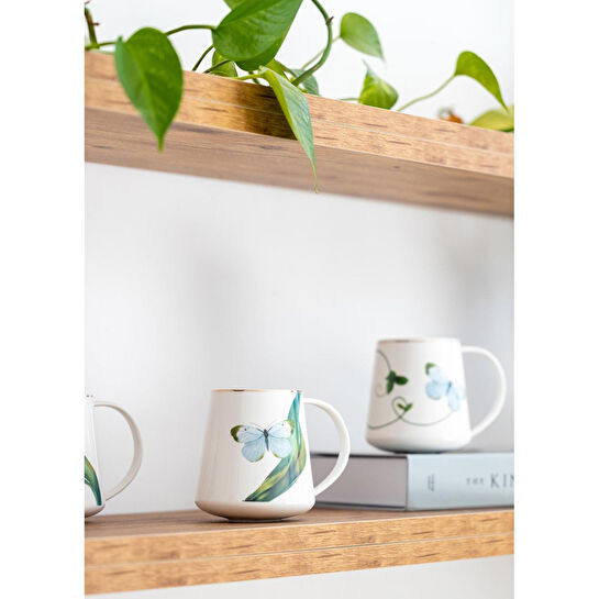 The Mia Folium Green Porselen Kupa Kpa0263 340 Cc