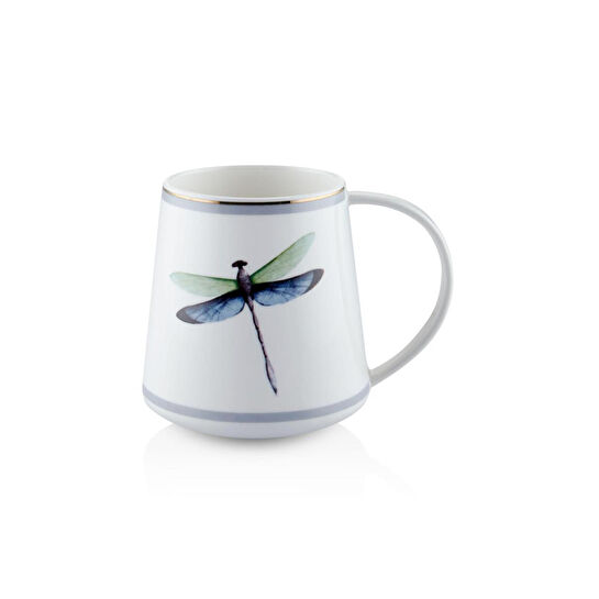 The Mia Dragonfly Green Porselen Kupa Kpa0261 340 Cc