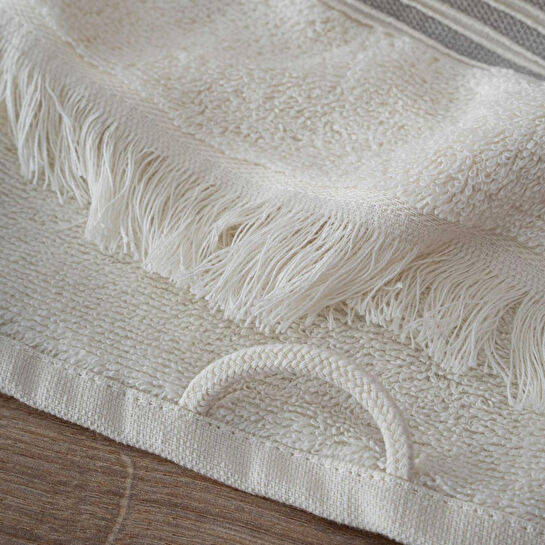 Green Black Aya 3'lü Havlu Seti Krem