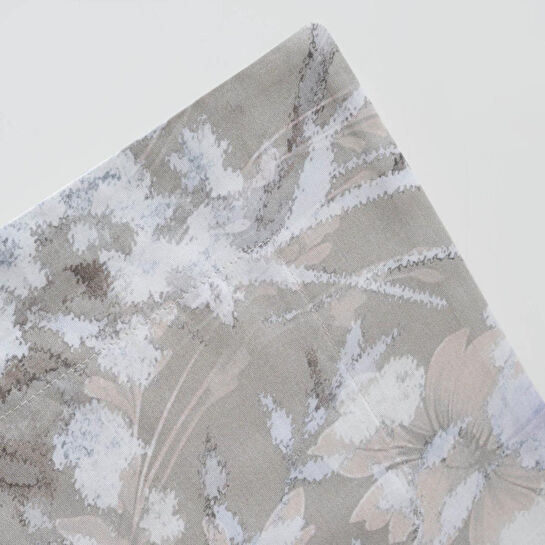 Green Black Rosalya Çift Kişilik Nevresim Takımı %100 Pamuk 210 Tc 83 Tel Saten Digital Baskılı Bej