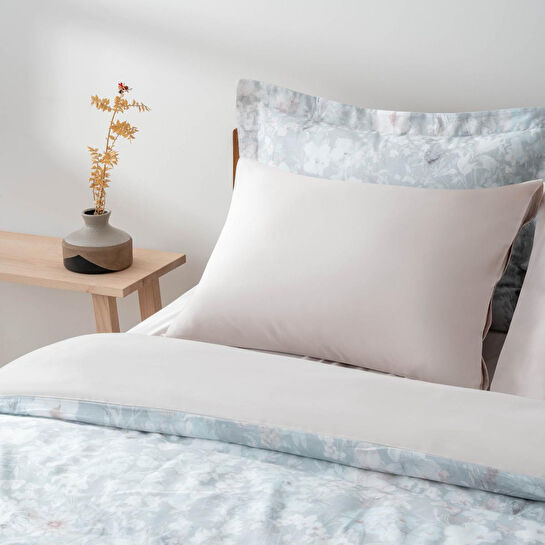 Green Black Rosalya Çift Kişilik Nevresim Takımı %100 Pamuk 210 Tc 83 Tel Saten Digital Baskılı Mint