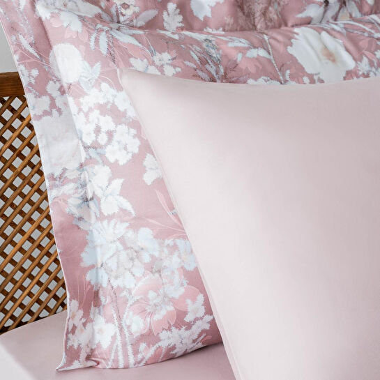 Green Black Rosalya Çift Kişilik Nevresim Takımı %100 Pamuk 210 Tc 83 Tel Saten Digital Baskılı Pudra