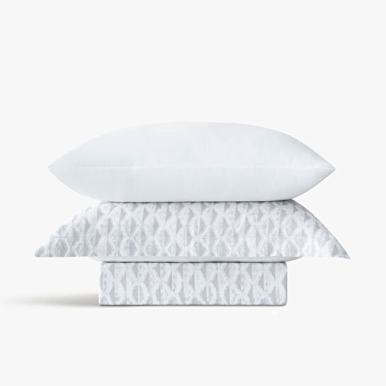 Green Black Tria Çift Kişilik Nevresim Takımı %100 Pamuk 210 Tc 83 Tel Saten Digital Baskılı Gri 200x220 Cm