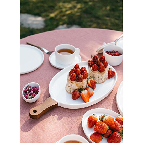 The Mia Woody Porselen Servis 40x20 Cm