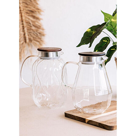 The Mia Wooden Cam Sürahi 2000 Cc Sse0031