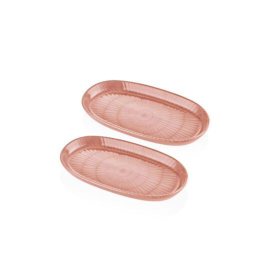 The Mia Noon Oval Servis 2li Somon 26 Cm