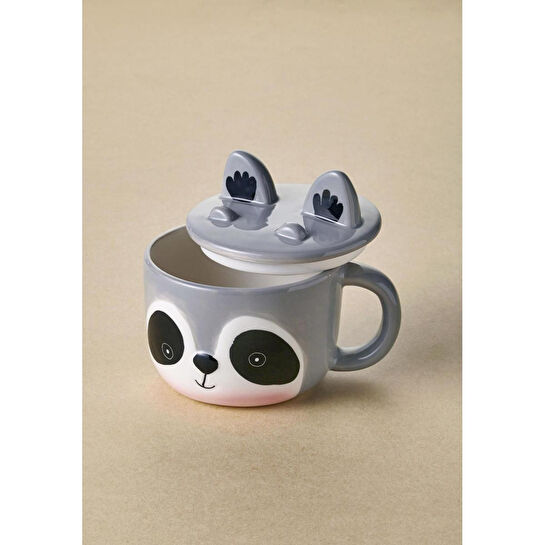 The Mia Rakun Kapaklı Kupa 330 Ml