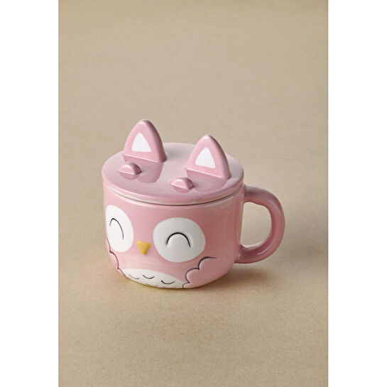 The Mia Baykuş Kapaklı Kupa 330 Ml