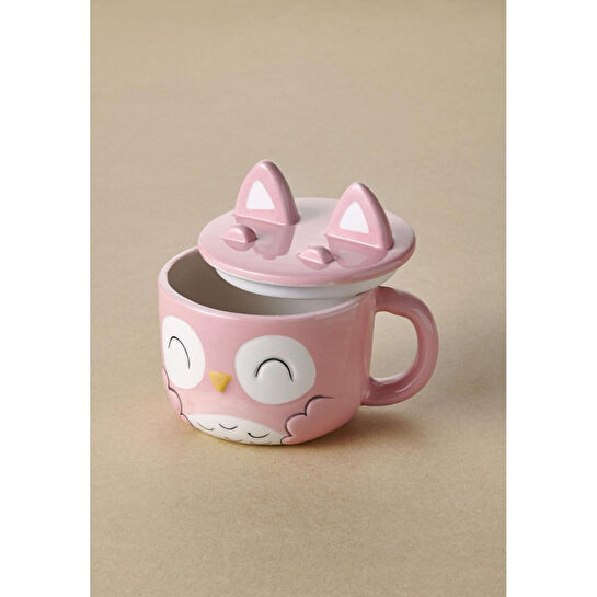 The Mia Baykuş Kapaklı Kupa 330 Ml