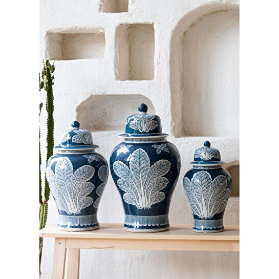 The Mia Dekoratif Kapaklı Küp 26x26x47 Cm