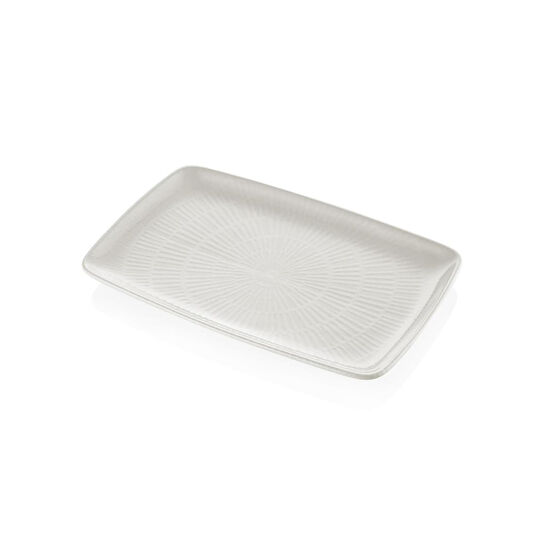 The Mia Noon Dikdörtgen Servis Krem 34x25 Cm