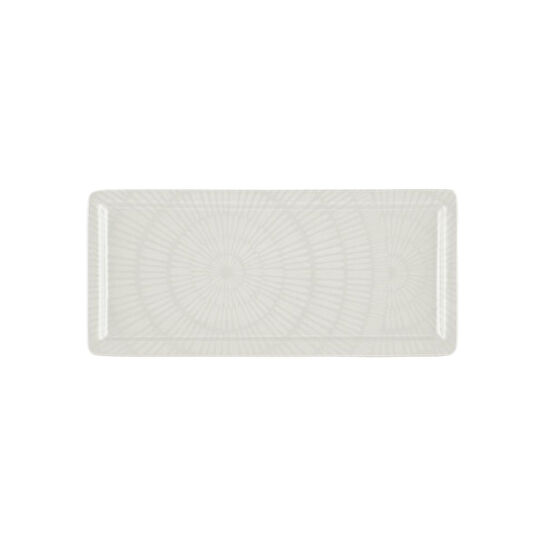 The Mia Noon Dikdörtgen Servis Krem 35x16 Cm