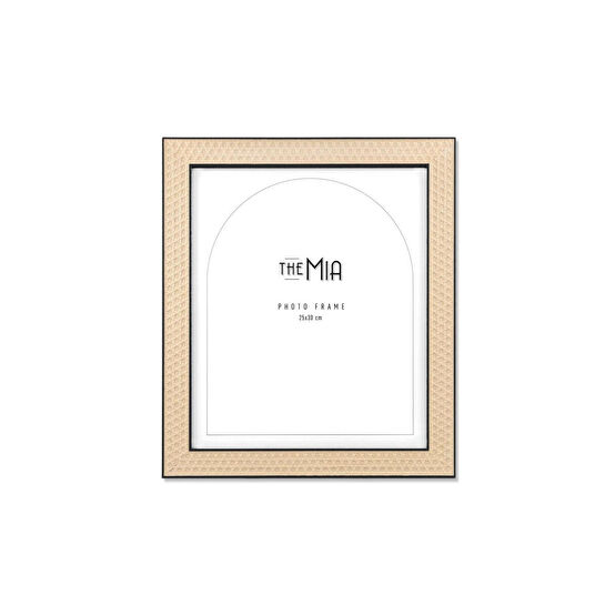 The Mia Rotan Fotoğraf Çerçevesi Siyah 30x25 Cm