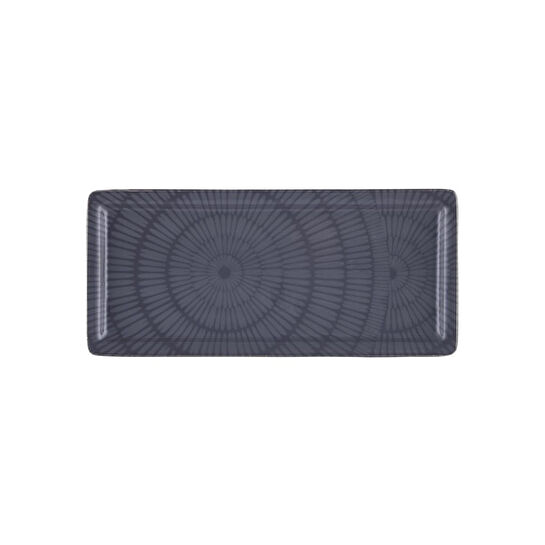 The Mia Noon Dikdörtgen Servis Gri 35x16 Cm