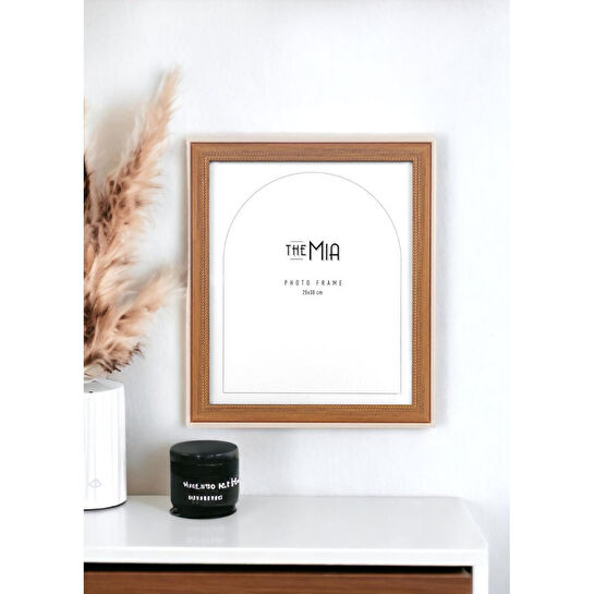 The Mia Retrato Fotoğraf Çerçevesi Krem 30x25 Cm