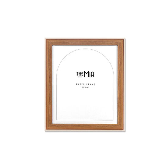 The Mia Retrato Fotoğraf Çerçevesi Krem 30x25 Cm