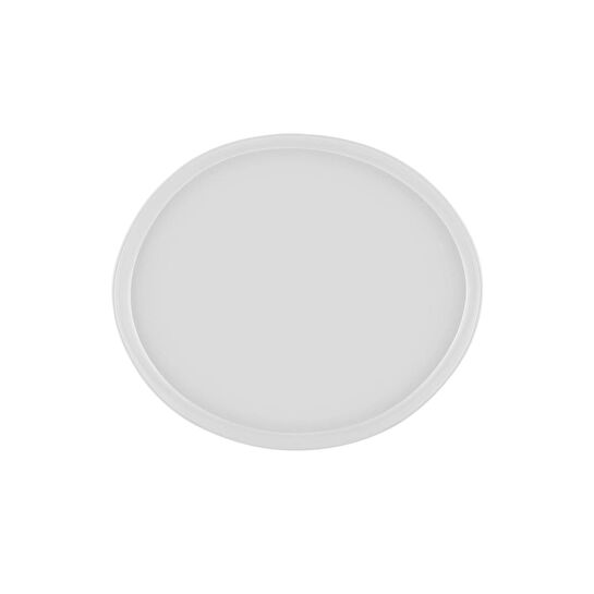 The Mia Limoges Ahşap Ayaklı Tabak Beyaz 27x23x7 Cm