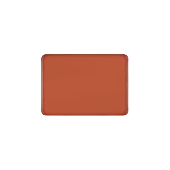 The Mia Limoges Ahşap Ayaklı Servis Tabağı Terracota 33x23x5 Cm