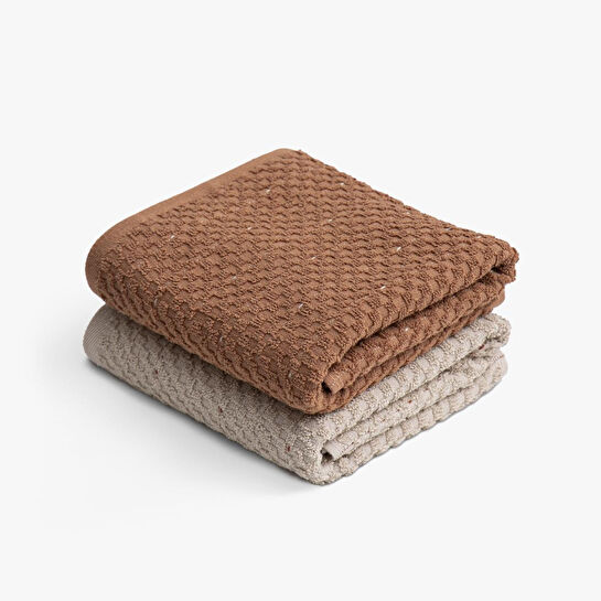 Green Black Parla 2'li Mutfak Havlusu Bej-kahve