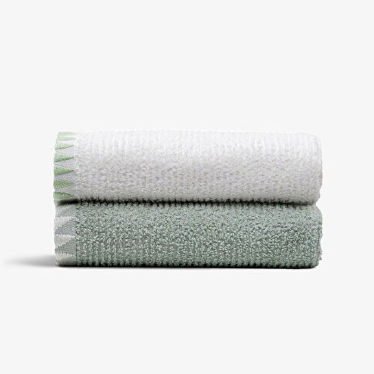 Green Black Vera 2'li Mutfak Havlusu Krem-mint