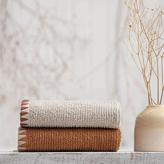 Green Black Vera 2'li Mutfak Havlusu Bej-terra