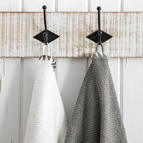 Green Black Vera 2'li Mutfak Havlusu Krem-antrasit