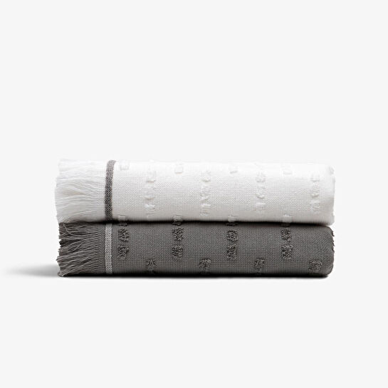 Green Black Pera 2'li Mutfak Havlusu Krem-antrasit