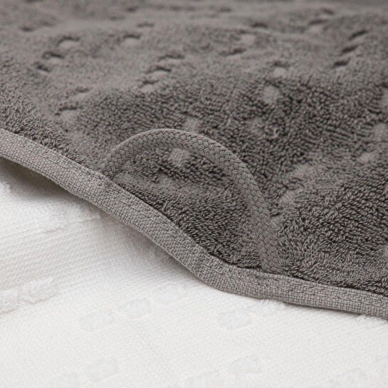 Green Black Pera 2'li Mutfak Havlusu Krem-antrasit