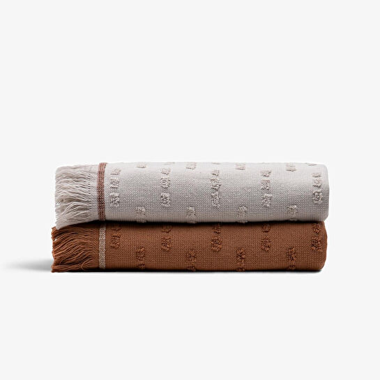 Green Black Pera 2'li Mutfak Havlusu Bej-terra