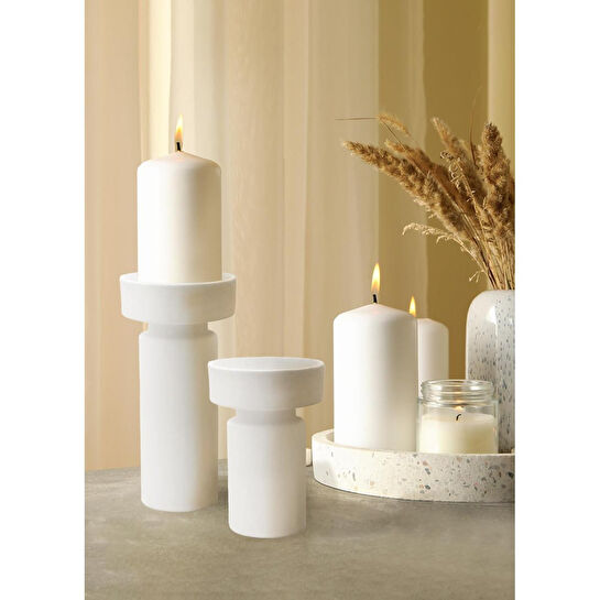 The Mia Pure Dekoratif Mumluk 13x13x21 Cm