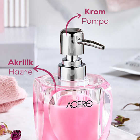 Vienev Akrilik Sıvı Sabunluk 255 Ml Şeffaf 1992