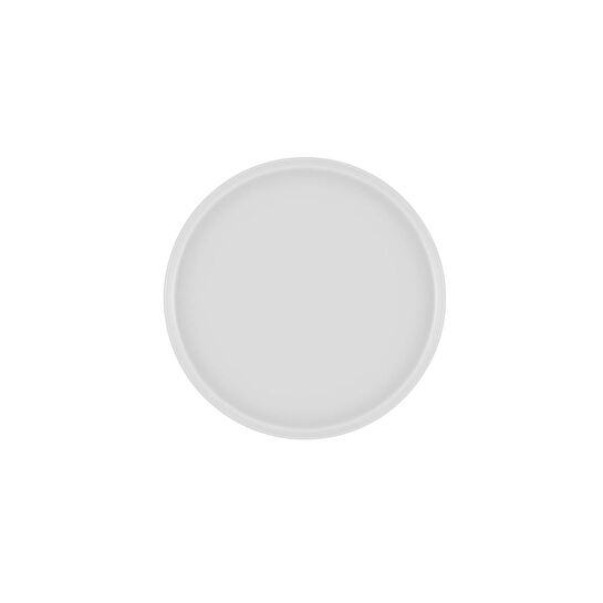 The Mia Limoges Ahşap Ayaklı Tabak Beyaz 21x7 Cm